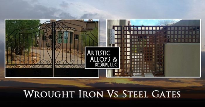 Wrought Iron Vs Steel Gates