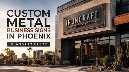 Custom Metal Business Signs in Phoenix: Planning Guide