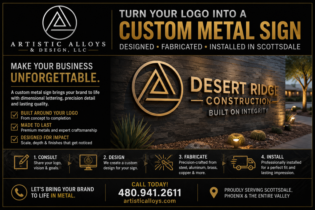 How to Turn Your Business Logo Into a Custom Metal Sign