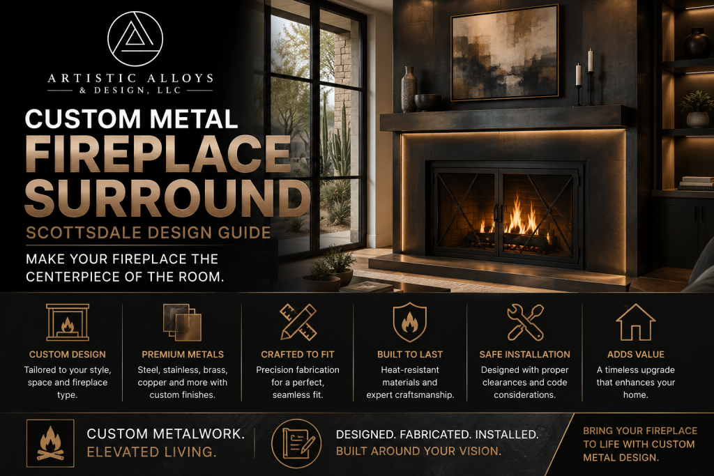 Custom Metal Fireplace Surround Scottsdale Guide